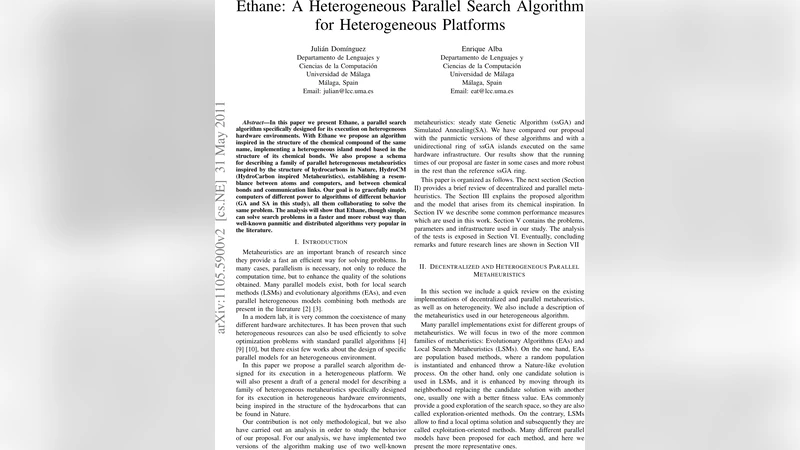 에탄: 이기종 플랫폼을 위한 이기종 병렬 탐색 알고리즘