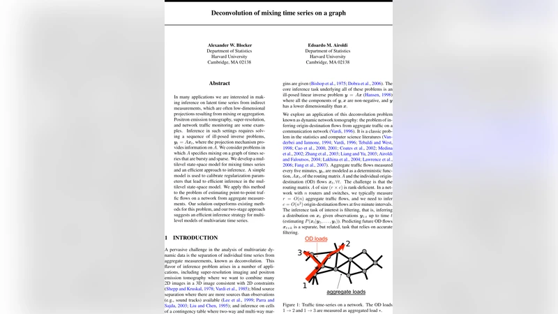 그래프 위 혼합 시계열의 역분해와 효율적 추정