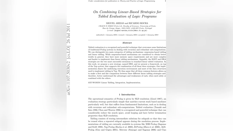 선형 기반 전략을 결합한 테이블드 평가