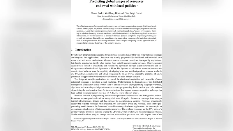 지역 정책을 가진 자원의 전역 사용 예측