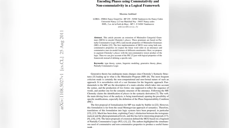 논리적 프레임워크에서 위상과 비가환성의 통합