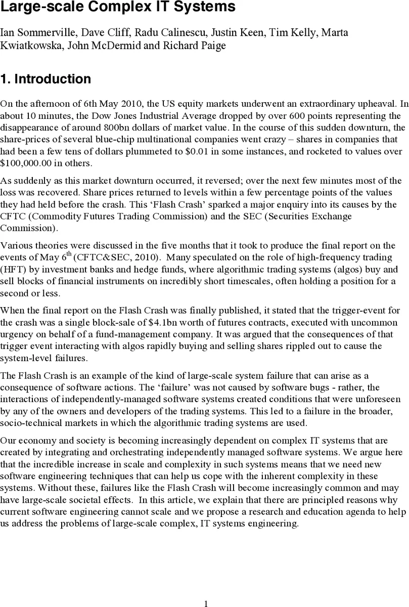 대규모 복합 IT 시스템 설계·운용의 새로운 패러다임