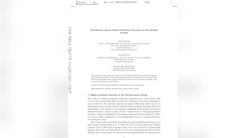 비아벨리안 군에서의 거의 완전 비선형 함수 연구