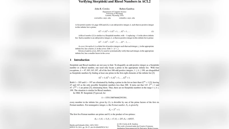 ACL2로 검증하는 시어핀스키와 라이셀 수