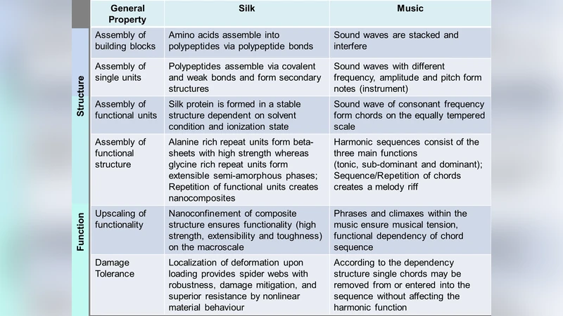 계층적 단백질 소재와 음악의 공통 패턴: 유사성 기반 설계