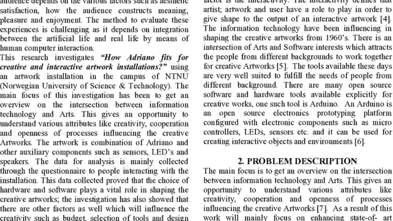 아두이노 기반 인터랙티브 아트 설치 도구