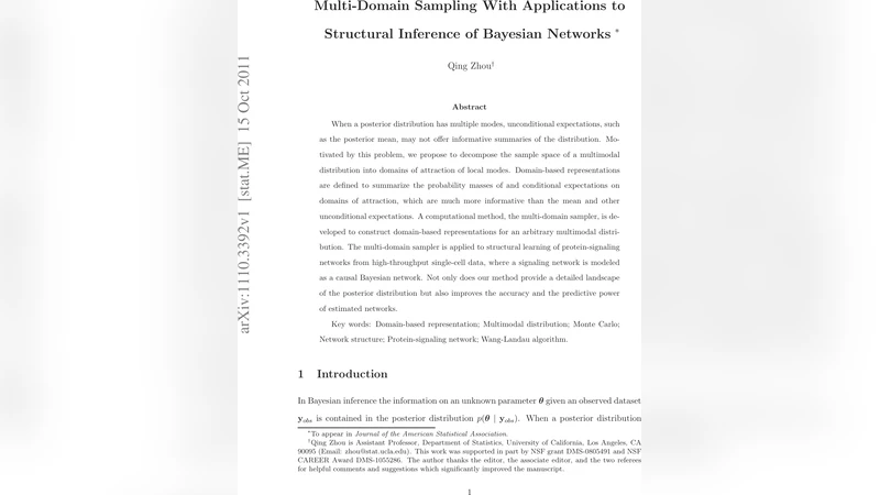 다중 영역 샘플링과 베이지안 네트워크 구조 추론