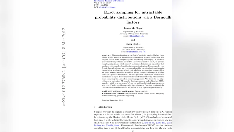 베르누이 팩토리를 활용한 정확 샘플링 혁신