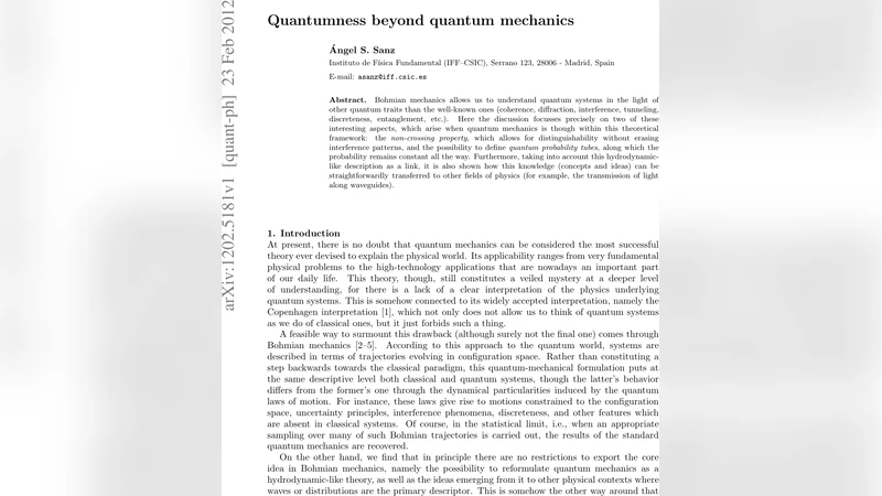 양자역학을 넘어선 양자성