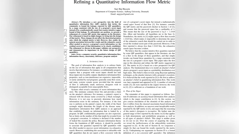 비밀 입력 크기에 맞춘 정량적 정보 흐름 측정 개선