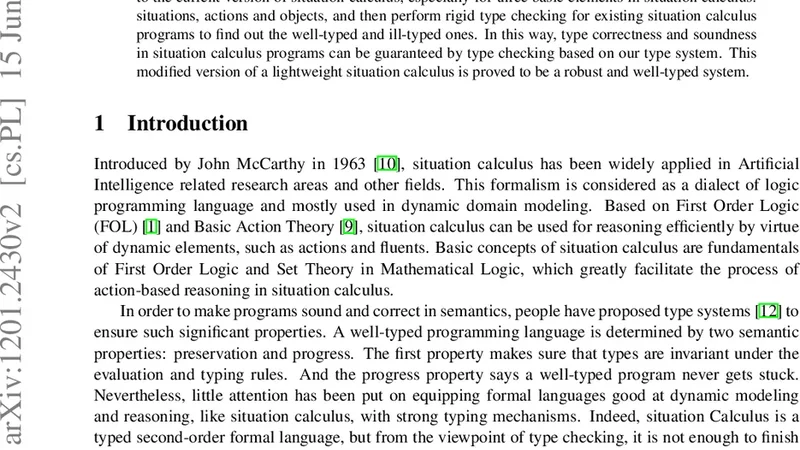 잘 형식화된 경량 상황 계산