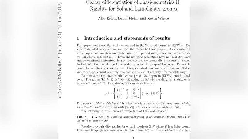 조밀 구분을 통한 준동형 사상 II 솔과 램프라이터 군의 강직성