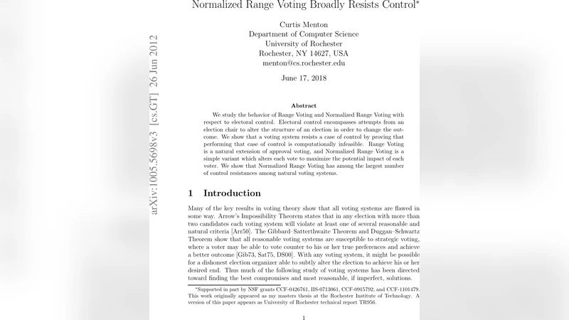 정규화 범위 투표 제어 저항성 크게 향상