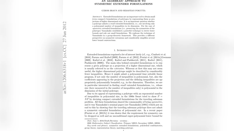 대칭 확장 형식의 대수적 접근