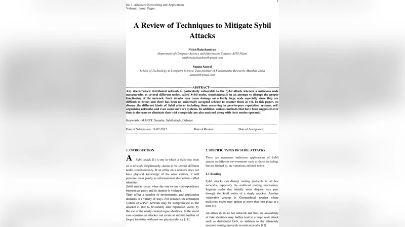Sybil 공격 방지를 위한 기술 총정리
