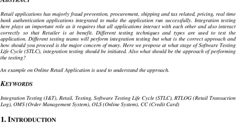온라인 소매 애플리케이션 통합 테스트 전략