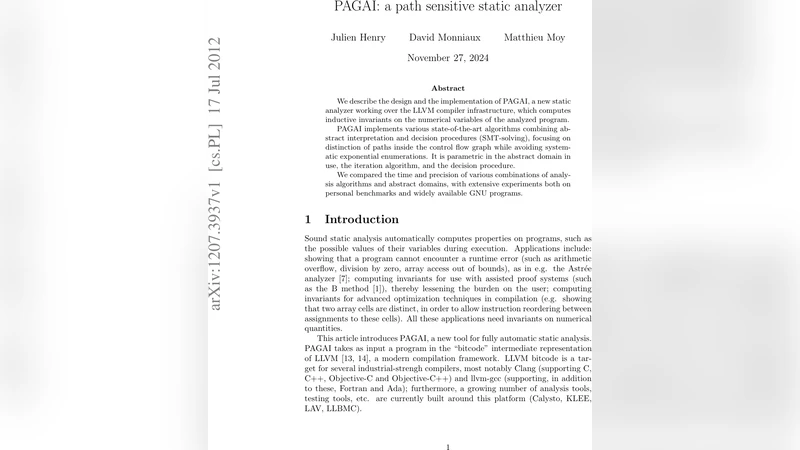 경로 민감 정적 분석기 PAGAI