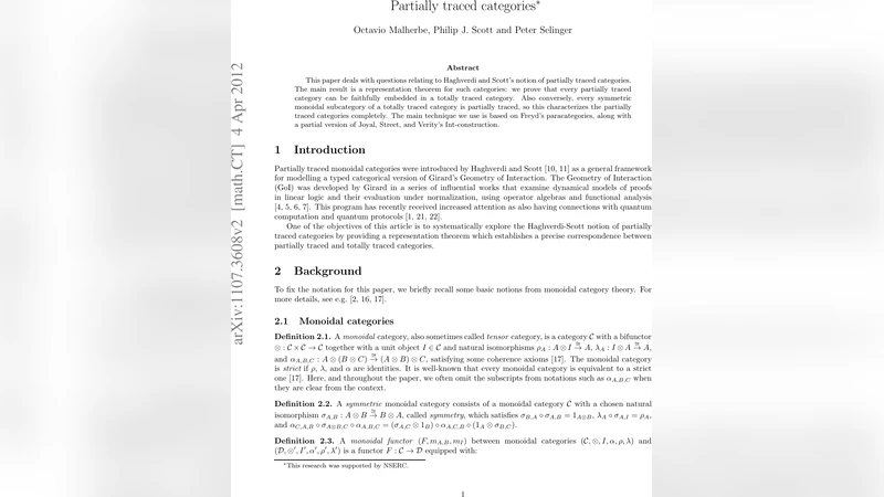 부분 추적 범주와 완전 추적 범주의 연결 고리