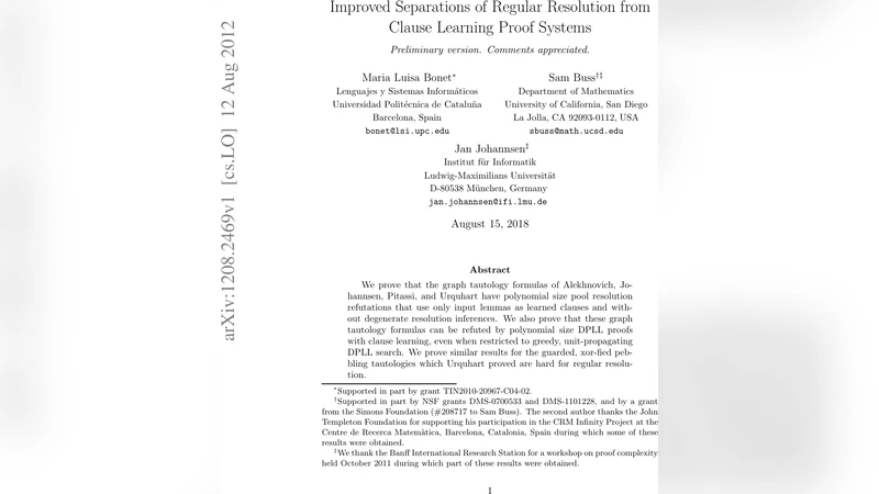 정규 해상도와 절 학습 증명 체계의 향상된 구분
