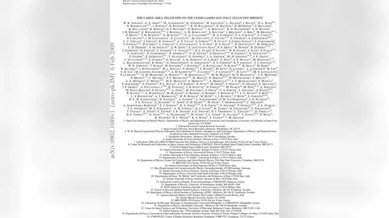 페르미 위성 대형 면적 망원경: 고에너지 감마선 관측의 혁신