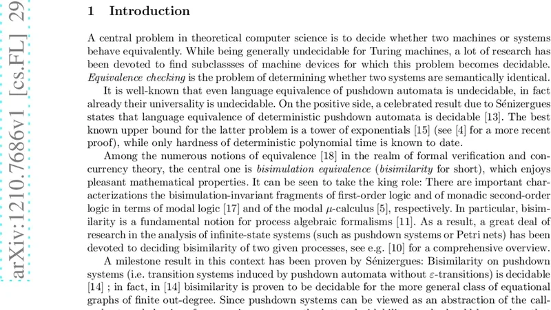 푸시다운 시스템 동등성 문제의 비초등 복잡도 증명