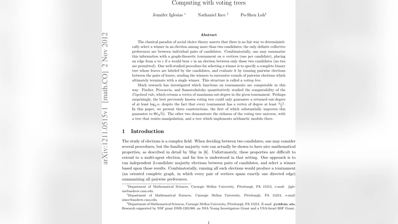투표 트리로 풀어낸 사회 선택의 새로운 가능성