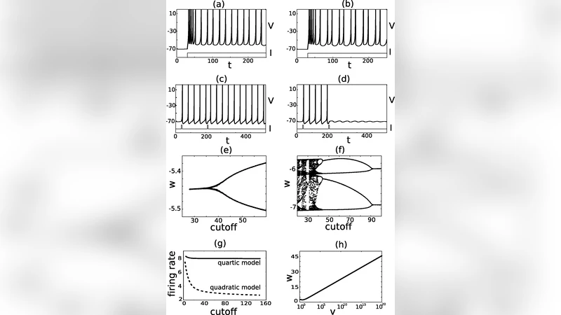 이차 적응 적분‑발화 모델의 컷오프 값 민감도