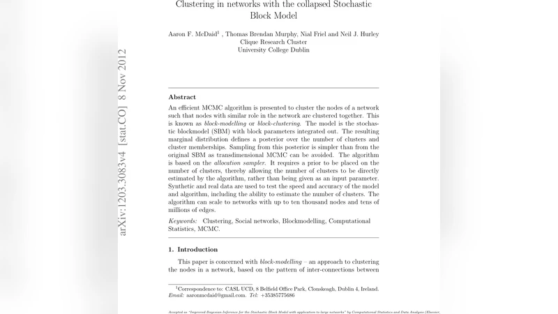 네트워크에서 역할이 비슷한 노드를 클러스터링하는 효율적인 알고리즘