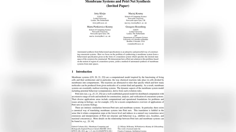 행동 사양으로부터 막 시스템 자동 합성