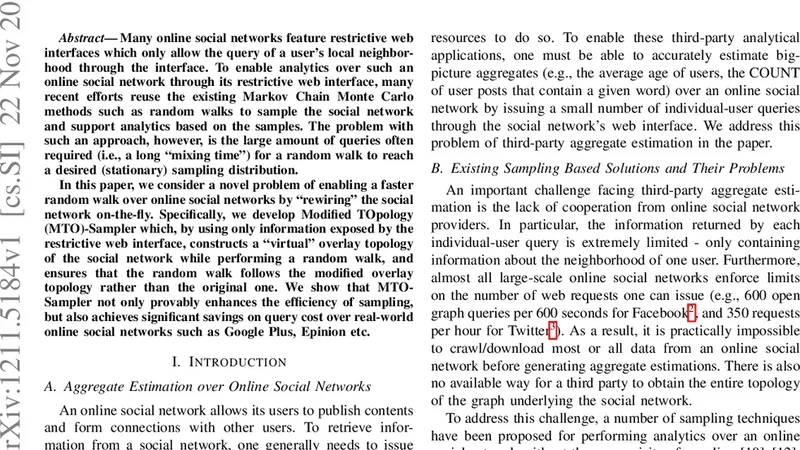 온라인 소셜 네트워크를 실시간 재배선해 빠른 랜덤 워크 구현