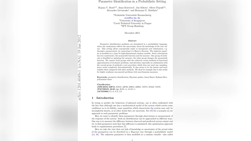 확률적 관점에서의 파라미터 식별