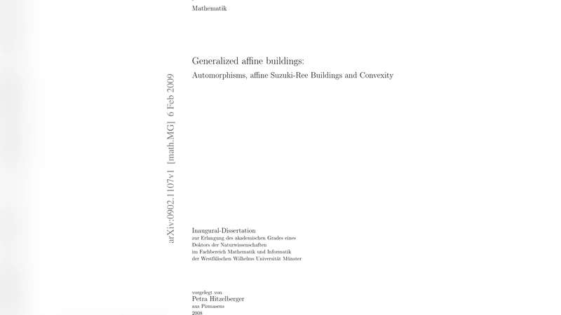 비이산 아핀 건물의 일반화