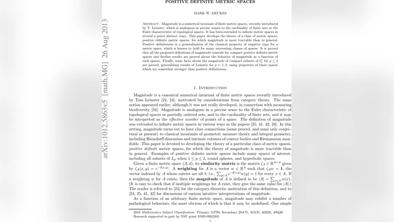 양정도 공간과 크기의 새로운 통찰