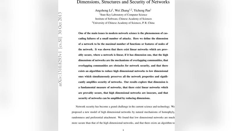 차원과 구조가 네트워크 보안에 미치는 영향: 선형 네트워크의 안전성 및 차원 축소 알고리즘