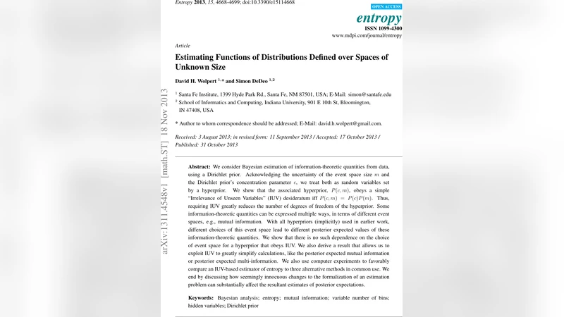 미지 크기 공간에서 정의된 분포 함수 추정: IUV 원칙과 베이지안 접근