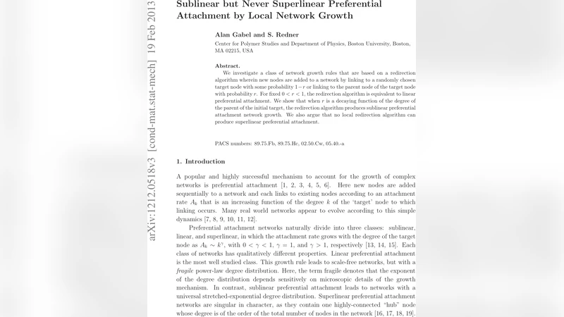 지역적 재지정 알고리즘으로 구현되는 서브선형 선호 연결과 초선형 불가능성
