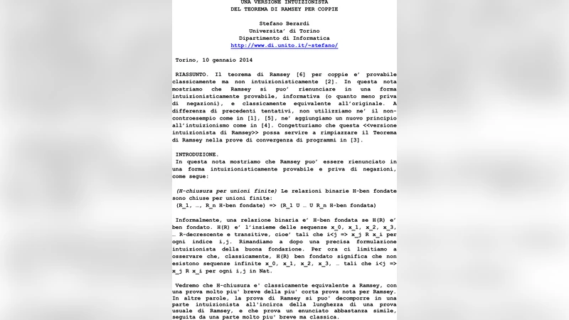 직관주의적 램머리 정리의 새로운 형태