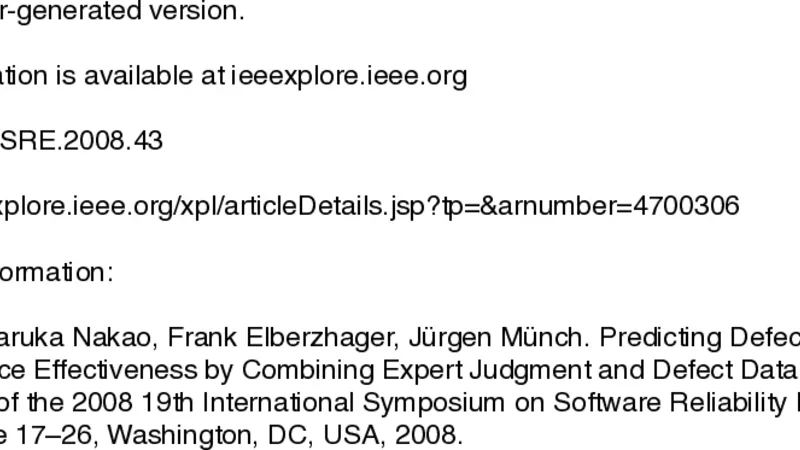 전문가 판단과 결함 데이터 결합으로 QA 효율성 예측