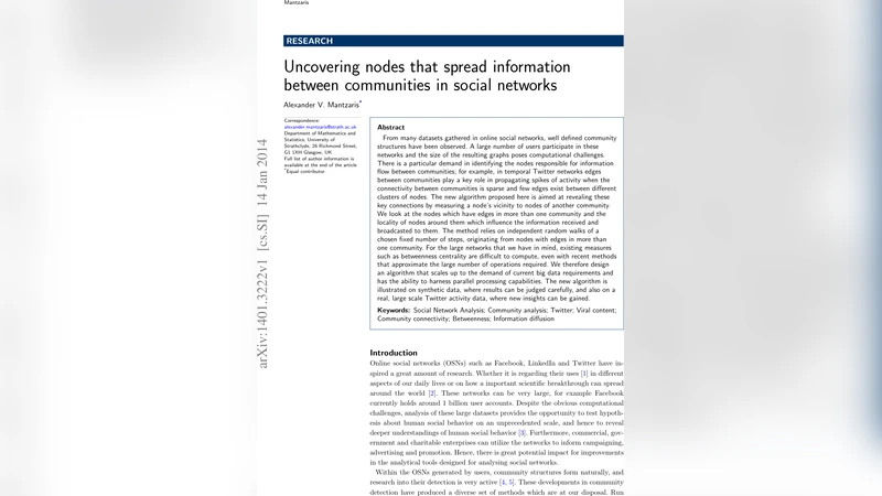 커뮤니티 경계를 연결하는 핵심 노드 탐색 알고리즘