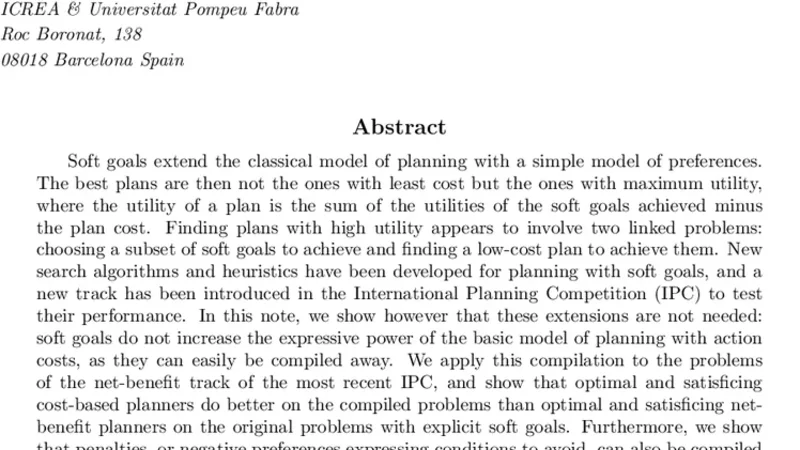 소프트 목표는 비용 기반 모델로 대체 가능