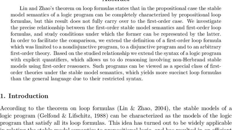 일차 안정 모델 의미와 일차 루프 공식의 관계 탐구