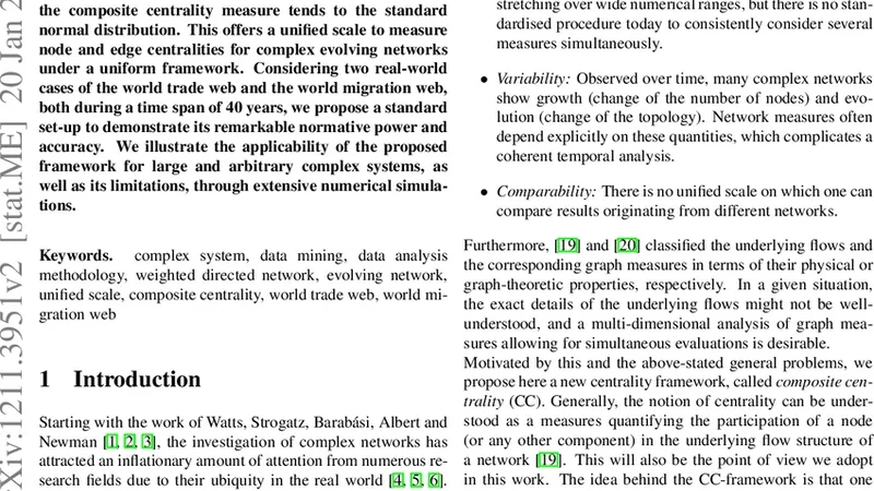 복합 중심성: 복잡 네트워크의 자연 스케일