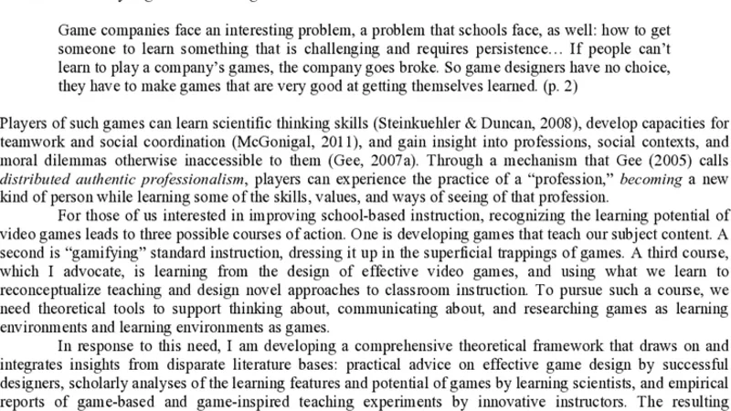 게임으로 설계한다 교육 설계의 새로운 프레임워크