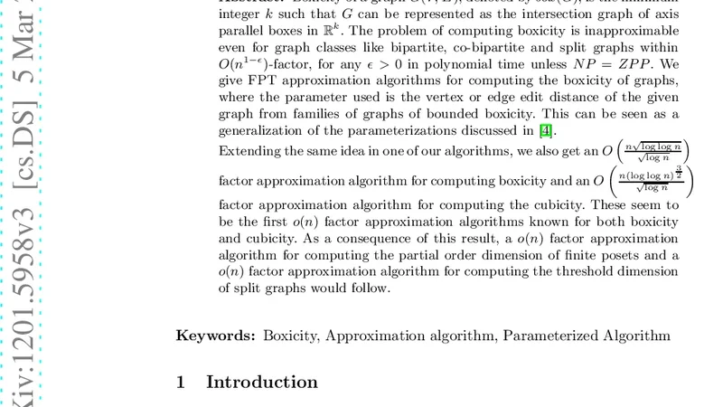 편집 거리 기반 박시티와 큐빅시티 근사 알고리즘