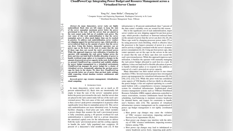 클라우드파워캡 가상화 클러스터 전력·자원 통합 관리