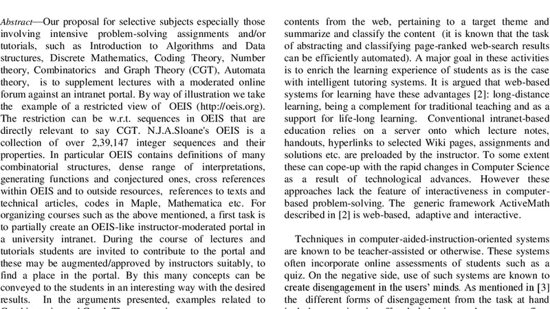 대학 컴퓨터과학 교육을 위한 인트라넷 기반 오프라인 포털 구축 사례