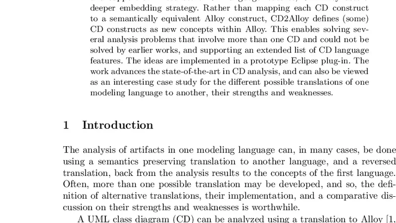 CD2Alloy 클래스 다이어그램 Alloy 분석