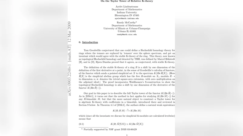 상대 K‑이론의 테일러 타워와 새로운 불변량 W