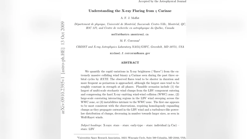에타 카라의 X선 플레어: 거대한 별풍의 파편이 만든 순간 폭발
