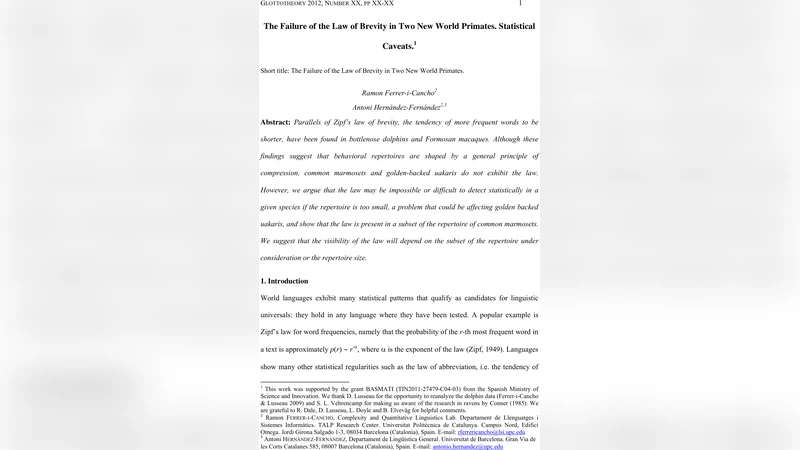 새로운 세계 영장류에서 짧음의 법칙이 사라진 이유: 통계적 함정과 표본 크기의 영향